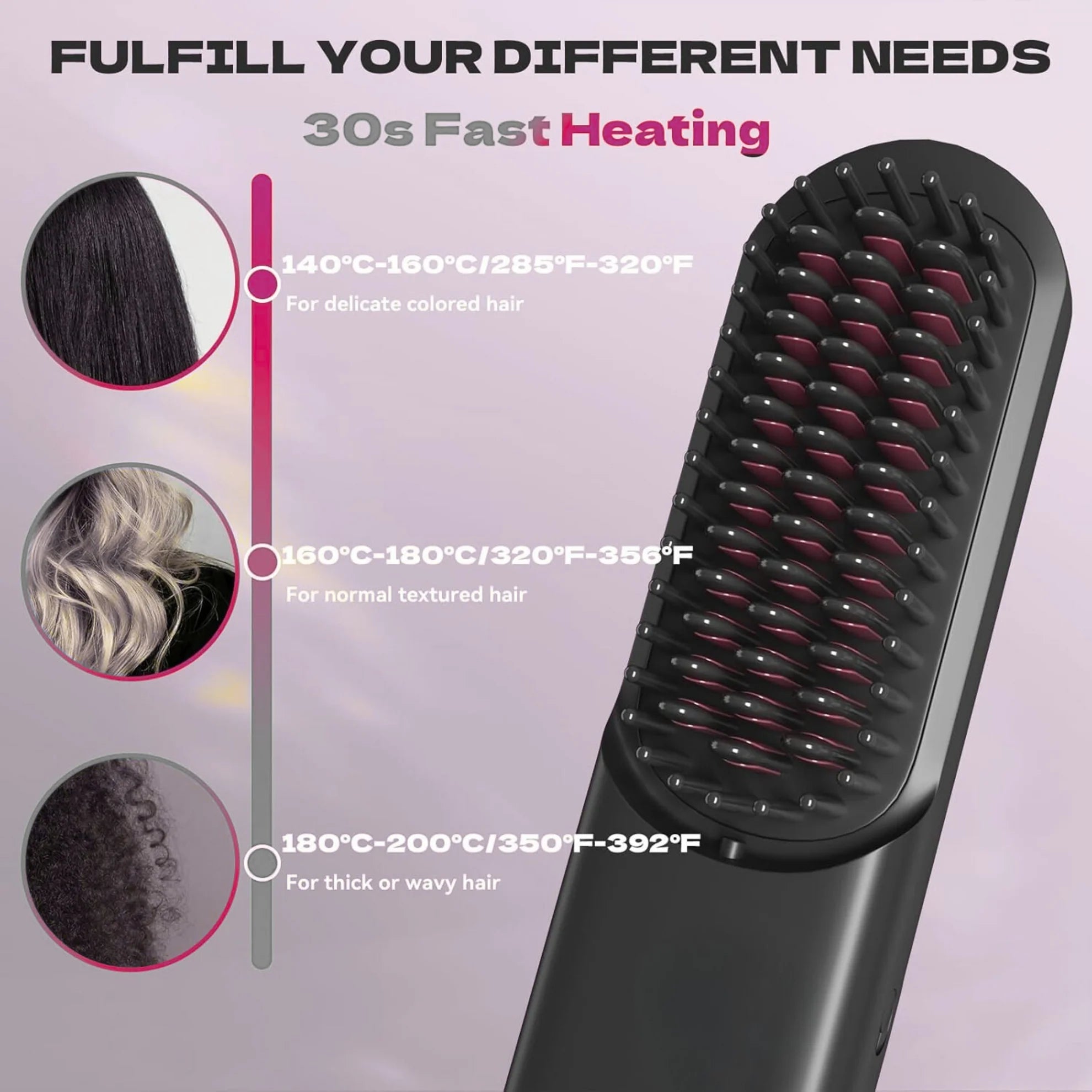 Markiti Wireless Hair Straightener Brush